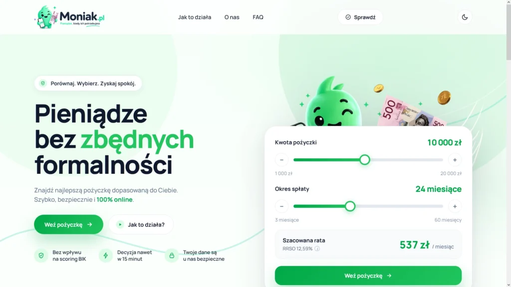 Moniak - Pożyczki Internetowe