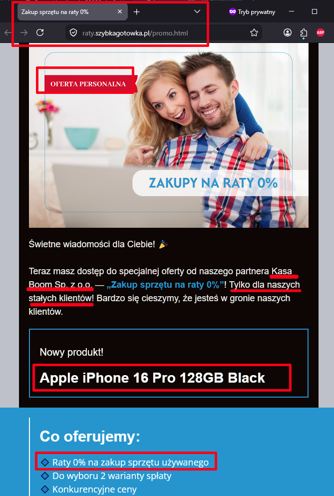Szybka Gotówka z ratami na sprzęt używany 0% dla stałych klientów