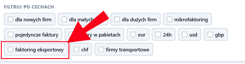 Nowy filtr Veryfin dla faktoringu eksportowego