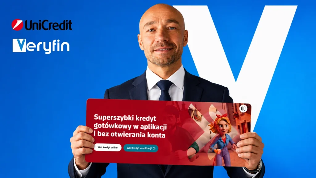 Baner kredytu gotówkowego online od banku UniCredit