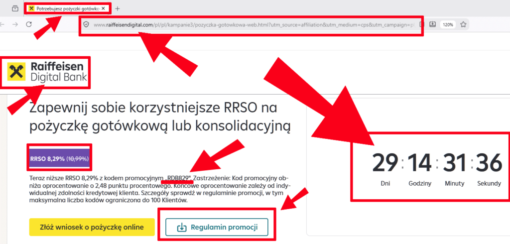 Zrzut ekranu licznika