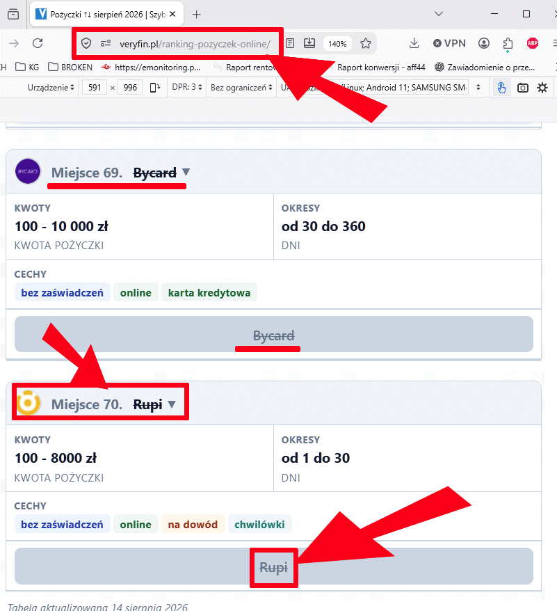 Zrzut wykreślonych chwilówek z https://veryfin.pl/ranking-pozyczek-online/
