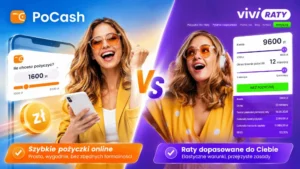 Okładka do wpisu o pożyczkach ratalnych Pocash i Vivi-Raty na Veryfin