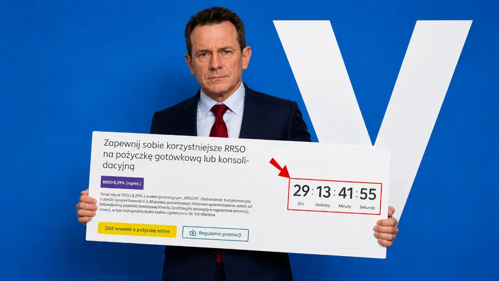 Okładka wpisu o urgency marketing Raiffeissen Banku