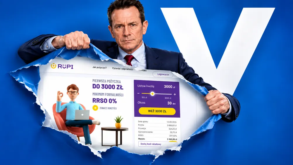 Przekreślona chwilówka od Rupi