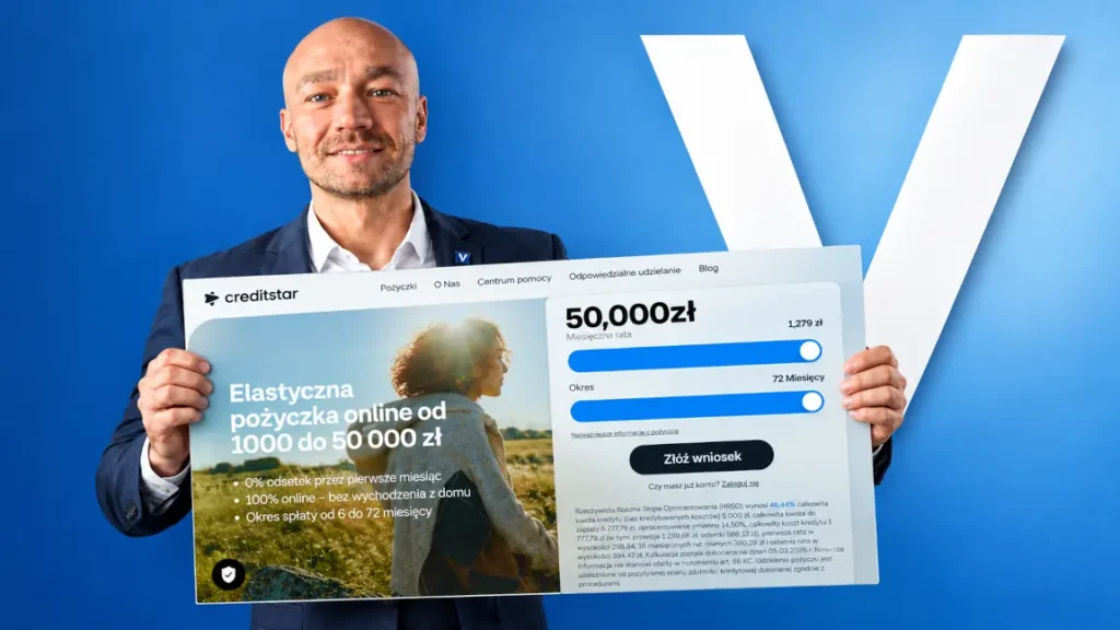 Okładka do wpisu o dodaniu CreditStar do pożyczek Veryfin